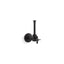 1/2" angle supply with stop, cross handle and rigid vertical tube