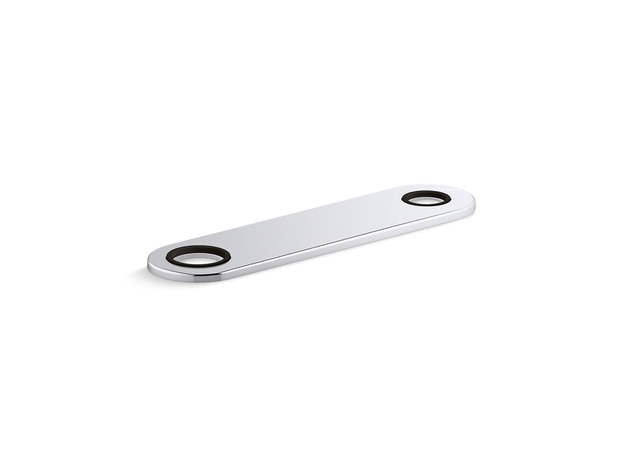 8" two-hole escutcheon plate for Insight™ and Kinesis® lavatory faucets and soap dispensers