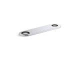 8" two-hole escutcheon plate for Insight™ and Kinesis® lavatory faucets and soap dispensers