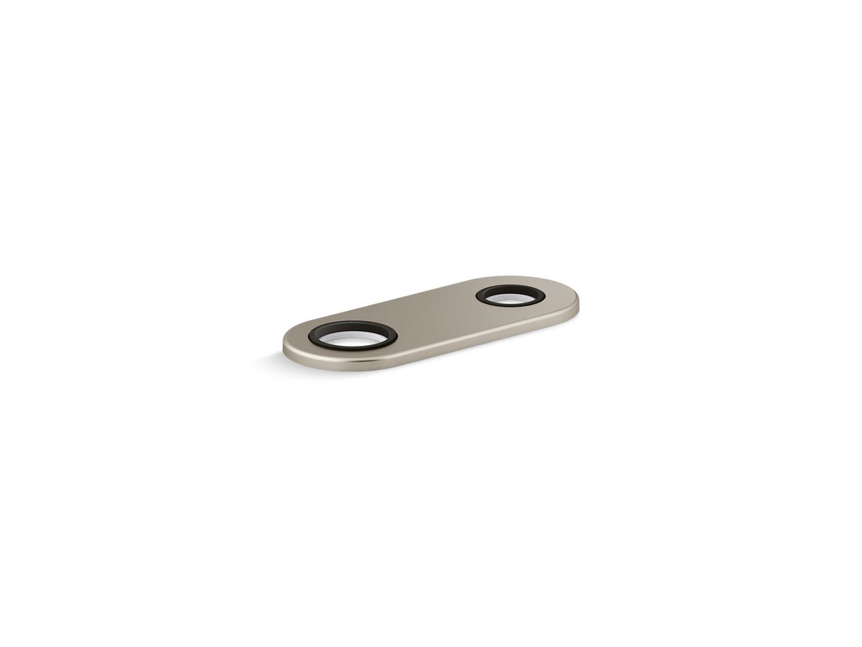4" two-hole escutcheon plate for Insight™ and Kinesis® lavatory faucets and soap dispensers