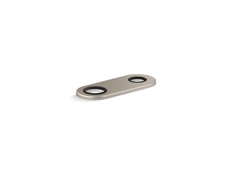 4" two-hole escutcheon plate for Insight™ and Kinesis® lavatory faucets and soap dispensers