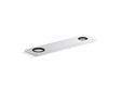 8" two-hole escutcheon plate for Insight™ and Kinesis® lavatory faucets and soap dispensers