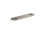 8" two-hole escutcheon plate for Insight™ and Kinesis® lavatory faucets and soap dispensers