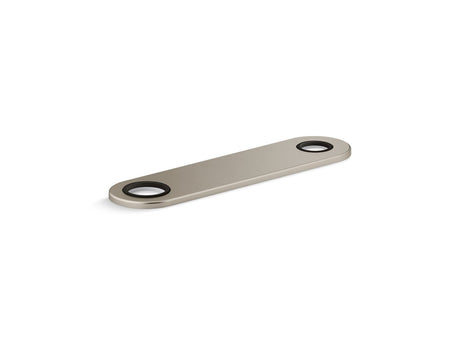 8" two-hole escutcheon plate for Insight™ and Kinesis® lavatory faucets and soap dispensers