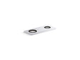 4" two-hole escutcheon plate for Insight™ and Kinesis® lavatory faucets and soap dispensers