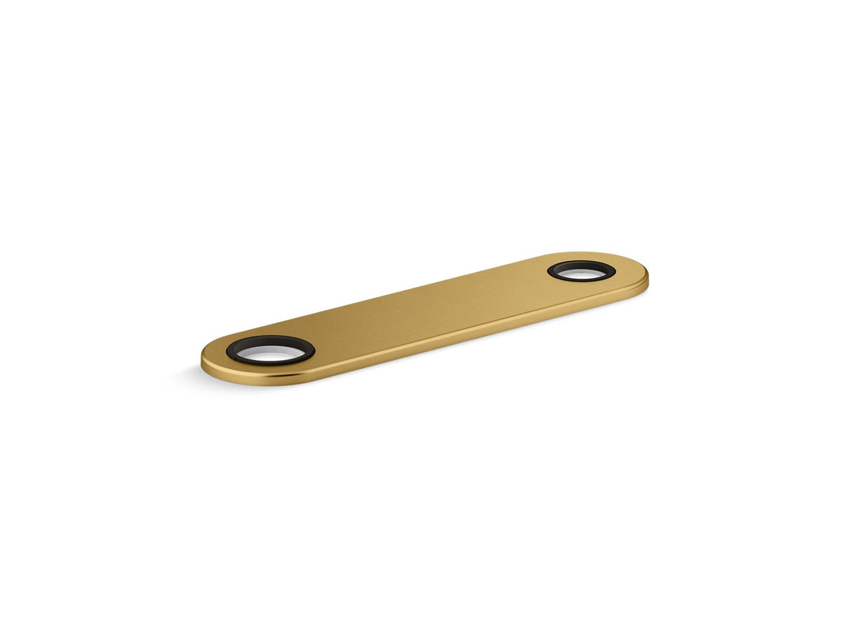 8" two-hole escutcheon plate for Insight™ and Kinesis® lavatory faucets and soap dispensers