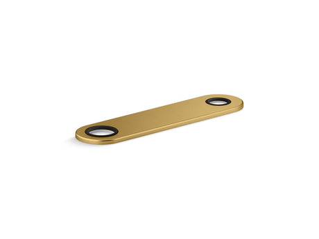 8" two-hole escutcheon plate for Insight™ and Kinesis® lavatory faucets and soap dispensers