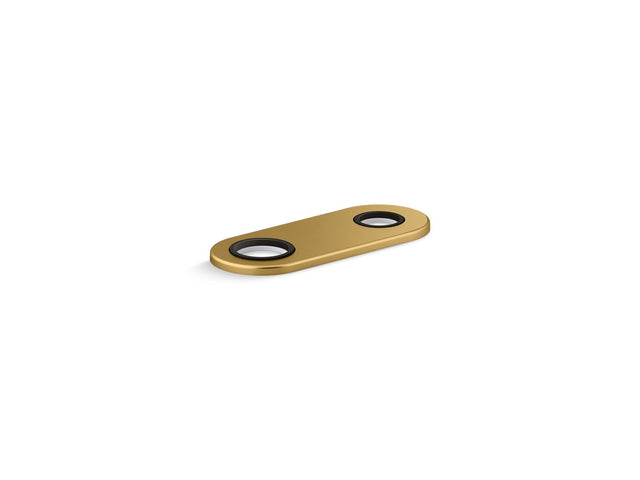 4" two-hole escutcheon plate for Insight™ and Kinesis® lavatory faucets and soap dispensers