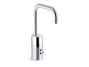 Gooseneck Touchless single-hole lavatory faucet with Insight™ sensor technology and temperature mixer, AC-powered, less drain, 0.35 gpm