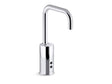 Gooseneck Touchless single-hole lavatory faucet with Insight™ sensor technology, DC-powered, less drain, 0.35 gpm