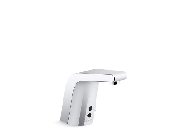 Sculpted Touchless single-hole lavatory faucet with Insight™ sensor technology and temperature mixer, AC-powered, less drain, 0.35 gpm