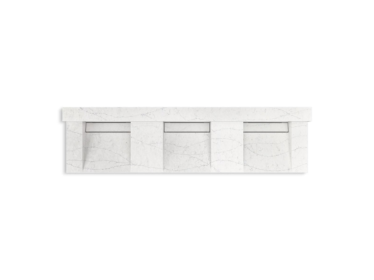 Constellation™ 90" wall-mount basin lavatory system with backsplash