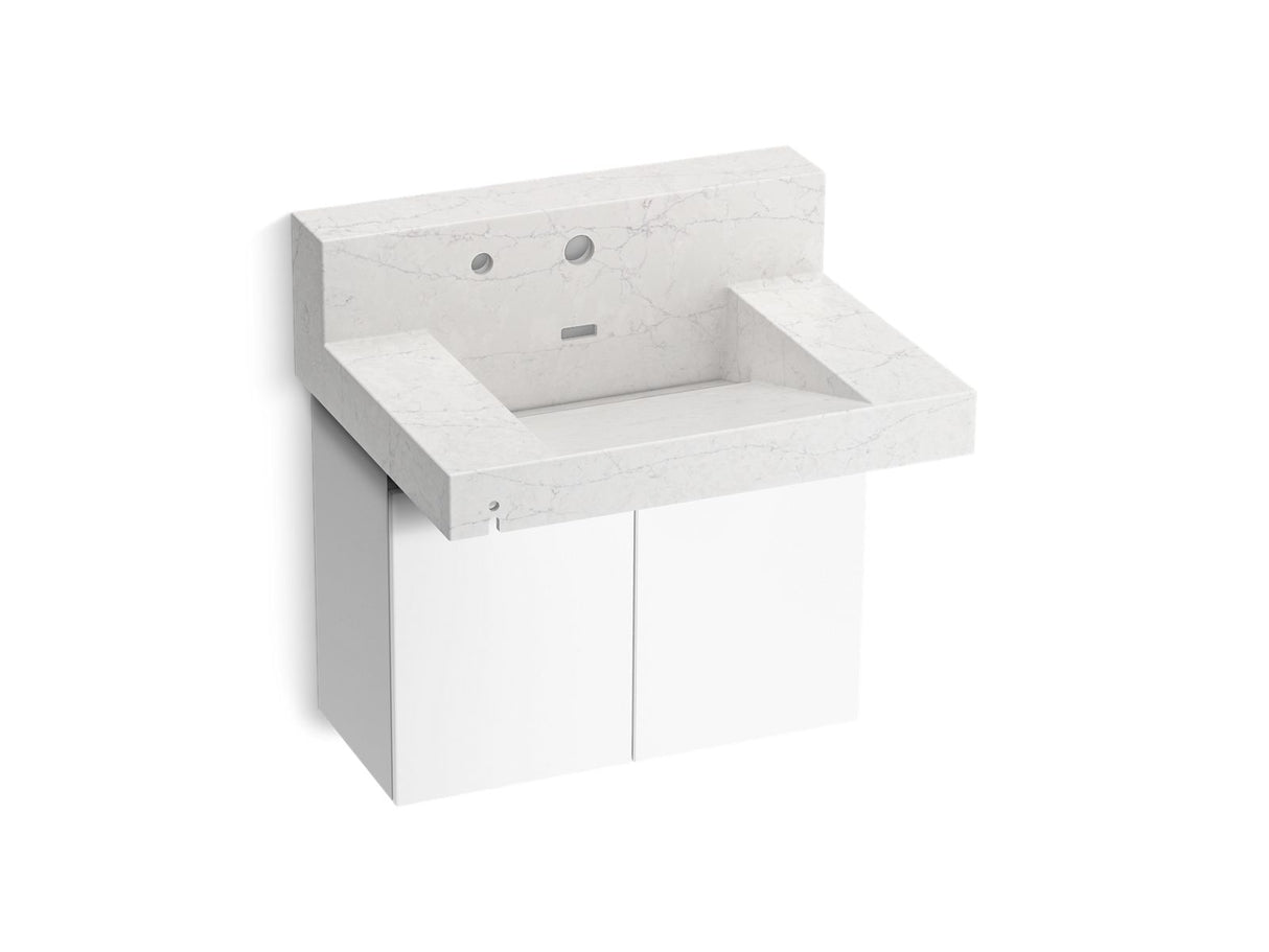 Constellation™ 30" wall-mount lavatory system with backsplash
