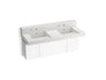 Constellation™ 60" wall-mount basin lavatory system with backsplash