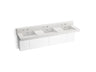Constellation™ 90" wall-mount basin lavatory system with backsplash