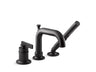 Castia® by Studio McGee Deck-mount bath faucet with handshower