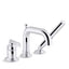 Castia® by Studio McGee Deck-mount bath faucet with handshower