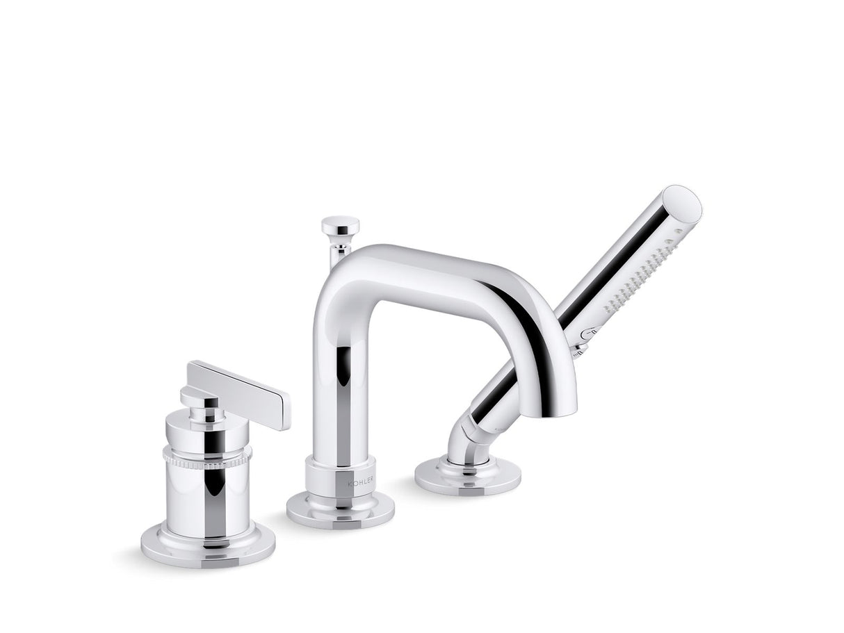 Castia® by Studio McGee Deck-mount bath faucet with handshower