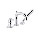 Castia® by Studio McGee Deck-mount bath faucet with handshower