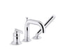 Castia® by Studio McGee Deck-mount bath faucet with handshower