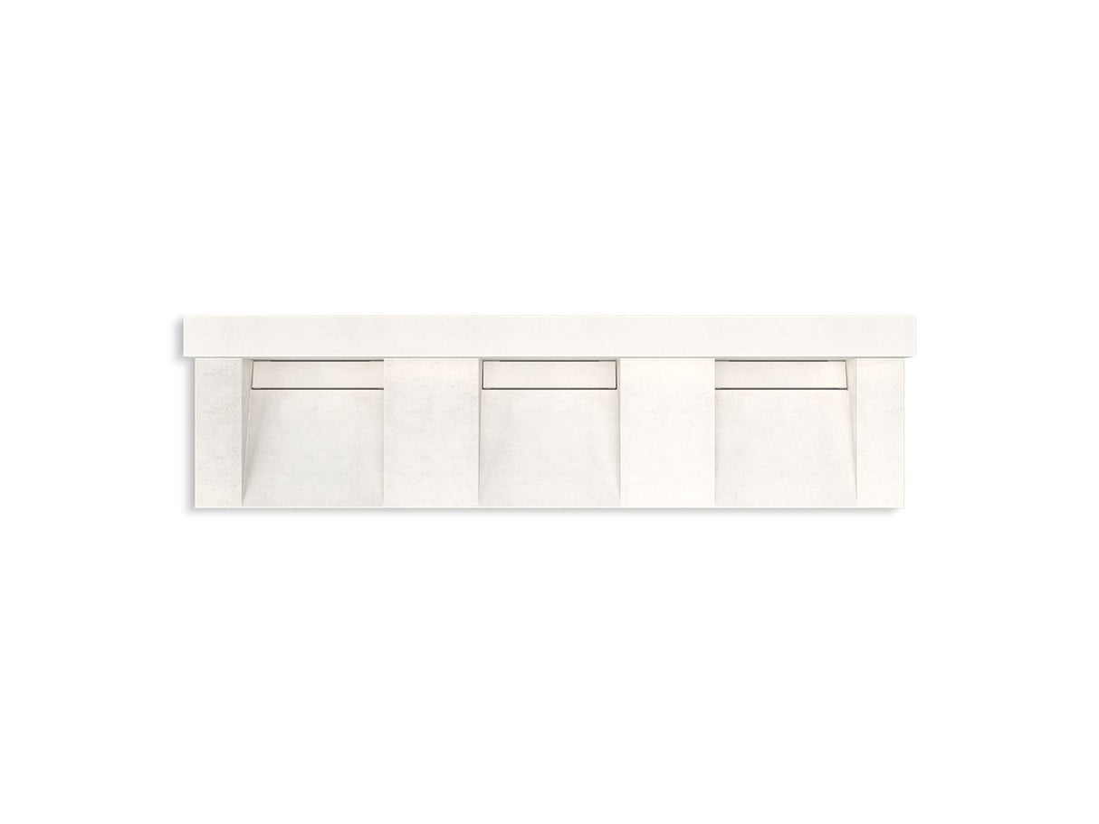 Constellation™ 90" wall-mount basin lavatory system with backsplash