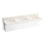 Constellation™ 90" wall-mount basin lavatory system with backsplash