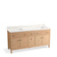 Malin™ by Studio McGee 72" bathroom vanity cabinet with sinks and quartz top