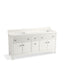 Malin™ by Studio McGee 72" bathroom vanity cabinet with sinks and quartz top