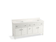 Malin™ by Studio McGee 72" bathroom vanity cabinet with sinks and quartz top