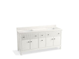 Malin™ by Studio McGee 72" bathroom vanity cabinet with sinks and quartz top