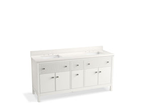 Malin™ by Studio McGee 72" bathroom vanity cabinet with sinks and quartz top