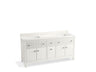 Malin™ by Studio McGee 72" bathroom vanity cabinet with sinks and quartz top