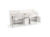 Malin™ by Studio McGee 72" bathroom vanity cabinet with sinks and quartz top