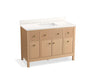 Malin™ by Studio McGee 48" bathroom vanity cabinet with sink and quartz top