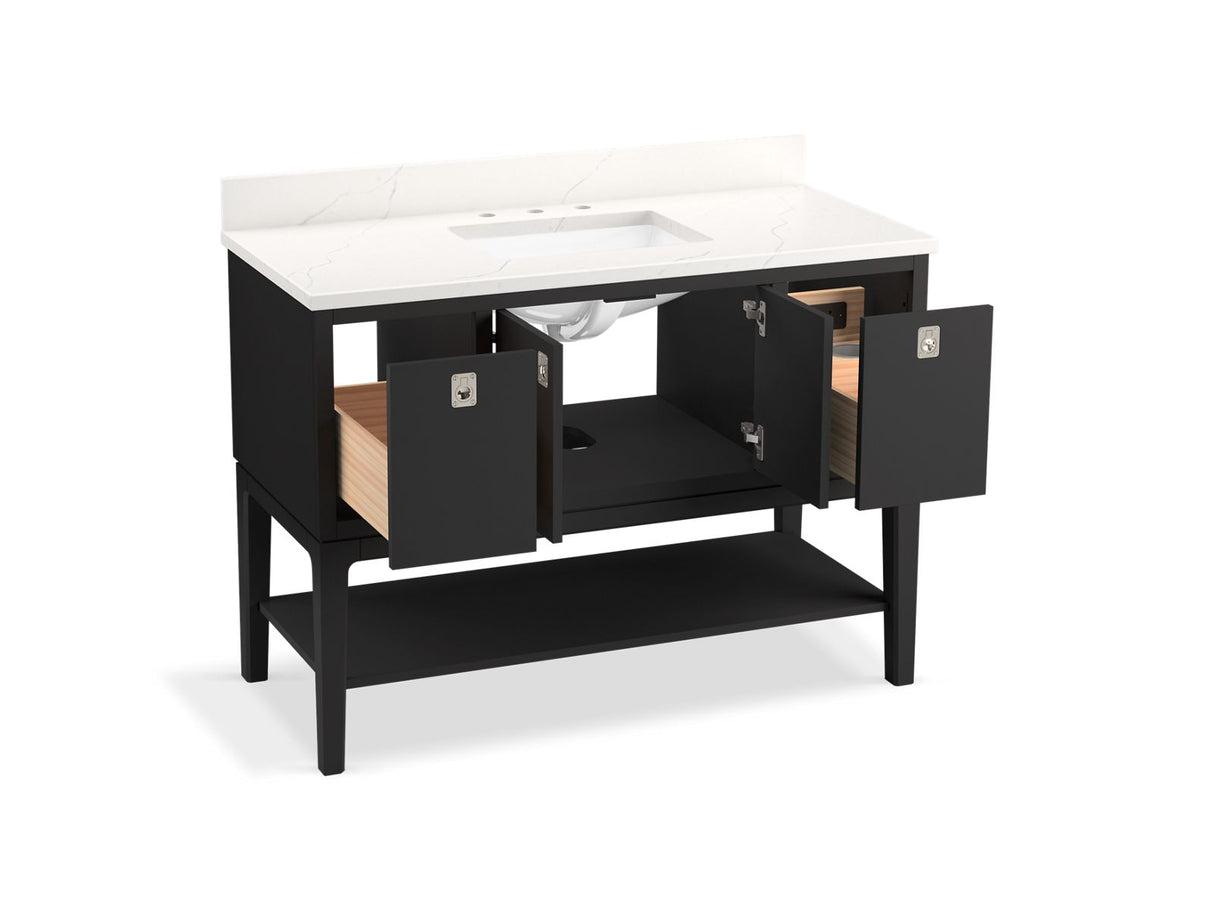 Seagrove® by Studio McGee 48" bathroom vanity cabinet with sink and quartz top
