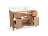 Malin™ by Studio McGee 48" bathroom vanity cabinet with sink and quartz top