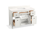 Malin™ by Studio McGee 48" bathroom vanity cabinet with sink and quartz top
