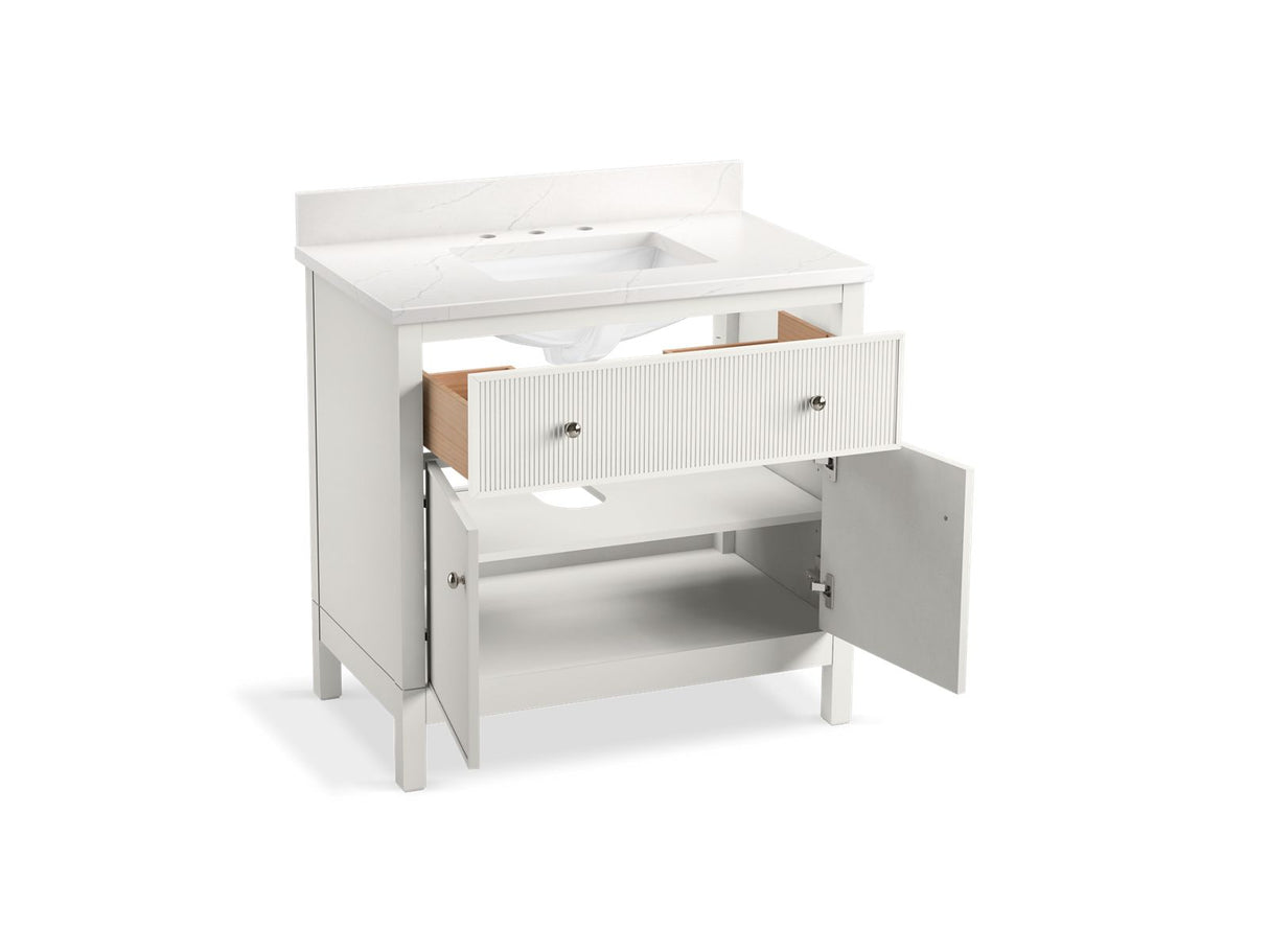 Malin™ by Studio McGee 36" bathroom vanity cabinet with sink and quartz top