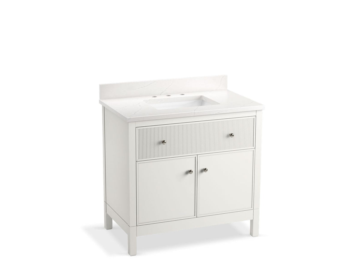 Malin™ by Studio McGee 36" bathroom vanity cabinet with sink and quartz top