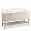 Seagrove® by Studio McGee 60" bathroom vanity cabinet with sinks and quartz top