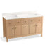 Malin™ by Studio McGee 60" bathroom vanity cabinet with sinks and quartz top