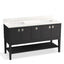 Seagrove® by Studio McGee 60" bathroom vanity cabinet with sinks and quartz top