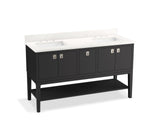 Seagrove® by Studio McGee 60" bathroom vanity cabinet with sinks and quartz top