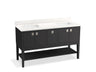 Seagrove® by Studio McGee 60" bathroom vanity cabinet with sinks and quartz top