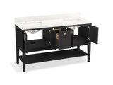 Seagrove® by Studio McGee 60" bathroom vanity cabinet with sinks and quartz top