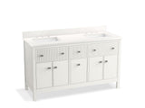 Malin™ by Studio McGee 60" bathroom vanity cabinet with sinks and quartz top