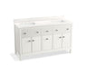 Malin™ by Studio McGee 60" bathroom vanity cabinet with sinks and quartz top