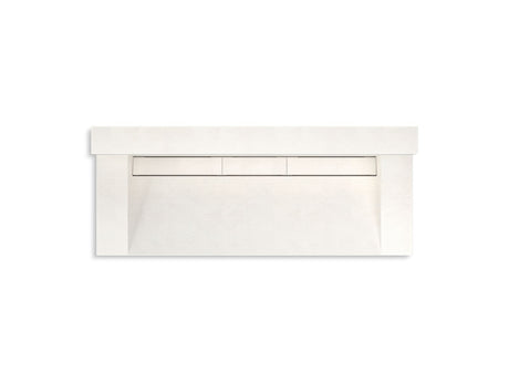 Constellation™ 60" wall-mount trough lavatory system with backsplash