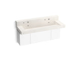 Constellation™ 60" wall-mount trough lavatory system with backsplash