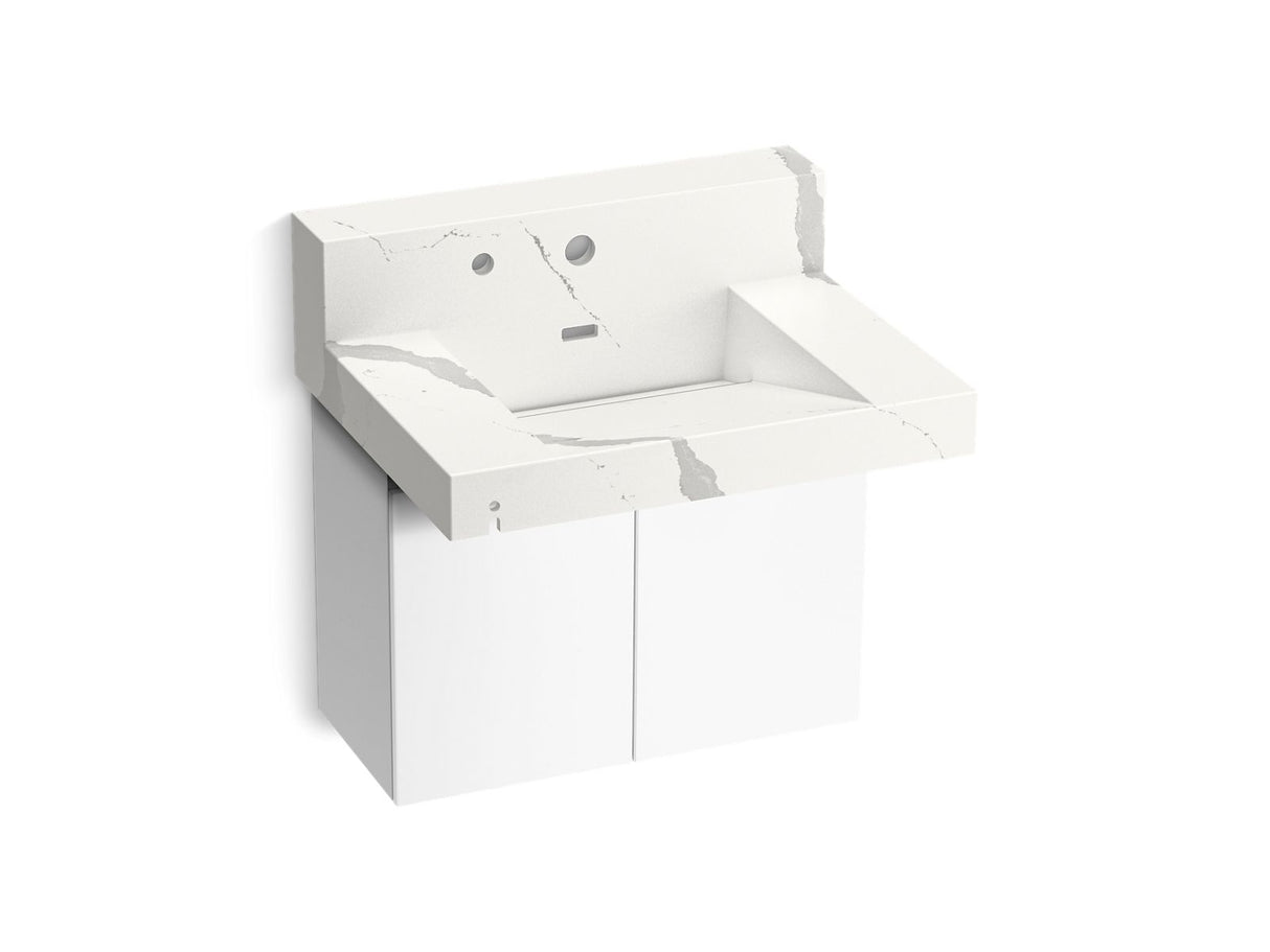 Constellation™ 30" wall-mount lavatory system with backsplash